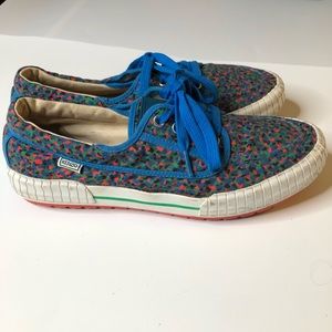 Kenzo Womens Size 10.5 Lace Up Low Sneakers Shoes